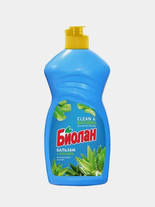 Средство для мытья посуды БИОЛАН Бальзам с Алое вера, 450г