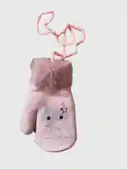 Варежки для девочки утепленные, варежки с завязками