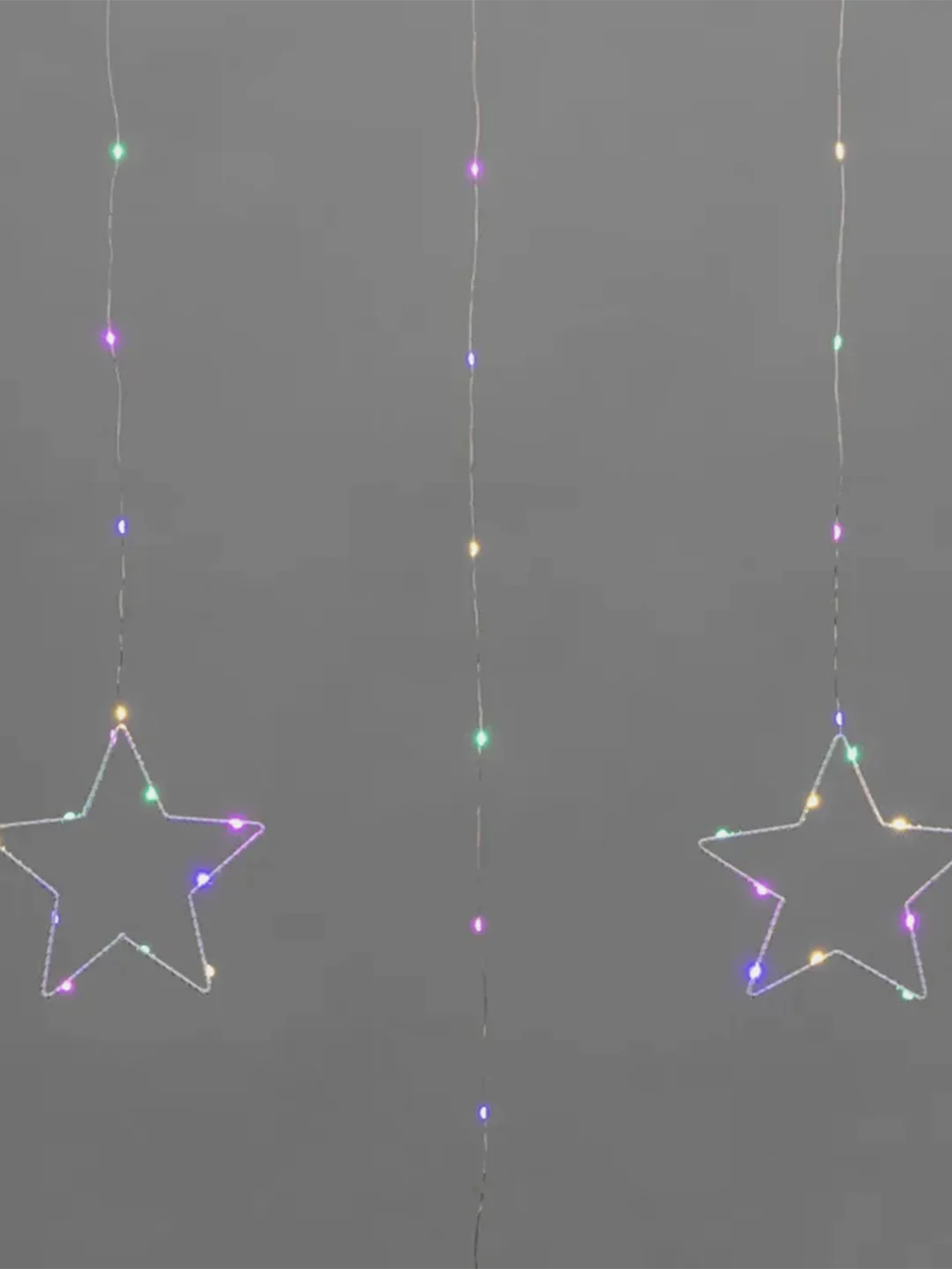 Гирлянда занавес из росы Neon-Night "Звезды", теплый белый, IP20, USB, пульт управления