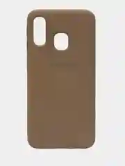 Бежевый защитный силиконовый чехол Silikone Cover для Samsung A40