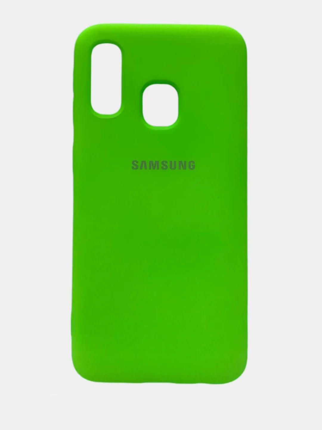 Салатовый защитный силиконовый чехол Silikone Cover для Samsung A40