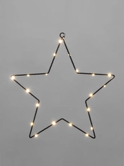 Светодиодная подвесная фигура Neon-Night Звезда, на металлическом каркасе, теплый, 30 см