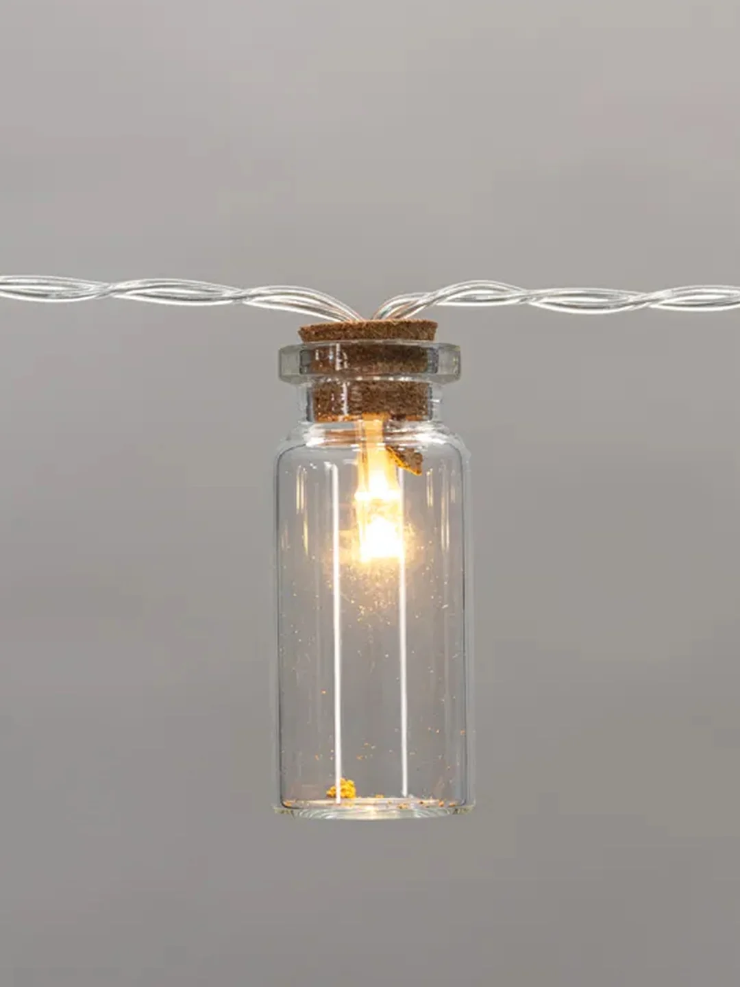 Гирлянда светодиодная Neon-Night Баночки, 10 LED, теплый белый, 1,5 метра,прозрачный ПВХ