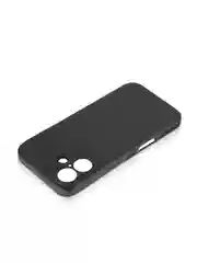 Черный чехол для iPhone 16, Pro, Max, Plus ребристый силиконовый BROSCORP, матовый карбон