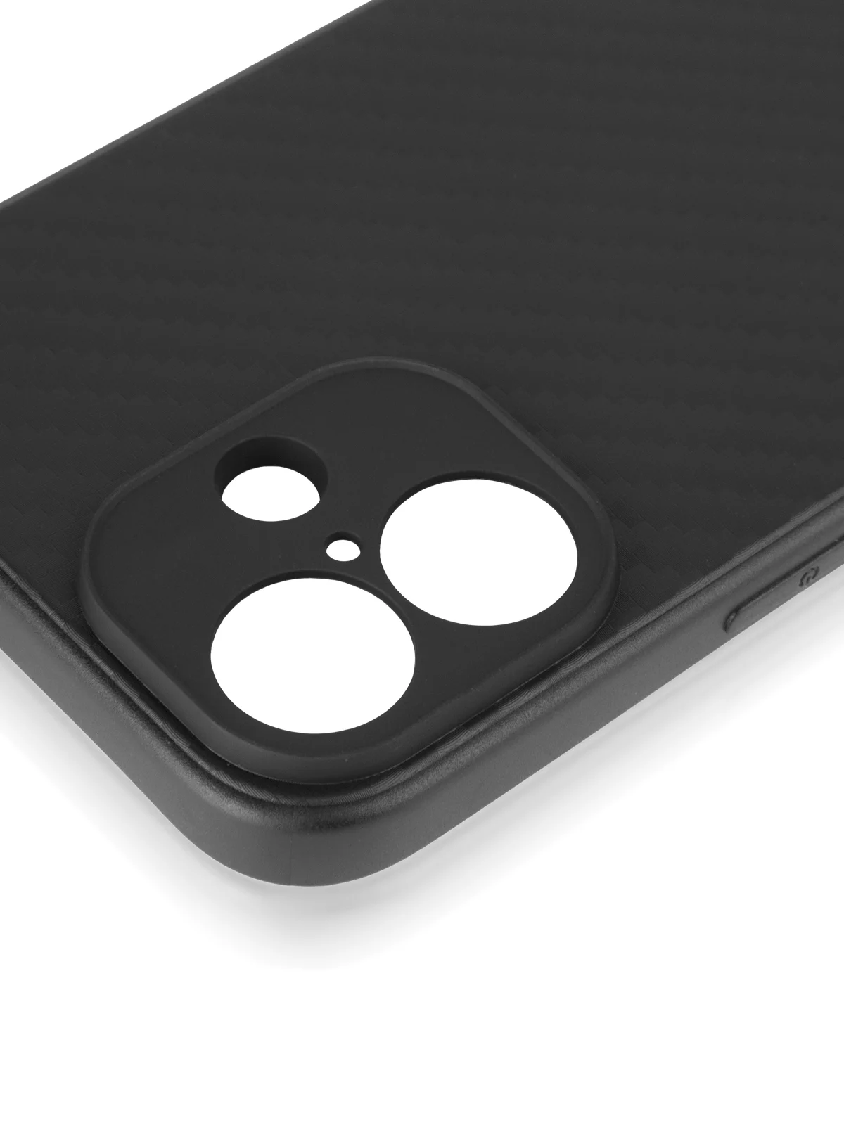 Черный чехол для iPhone 16, Pro, Max, Plus ребристый силиконовый BROSCORP, матовый карбон