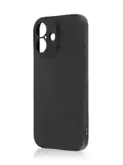 Черный чехол для iPhone 16, Pro, Max, Plus ребристый силиконовый BROSCORP, матовый карбон