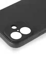 Черный чехол для iPhone 16, Pro, Max, Plus ребристый силиконовый BROSCORP, матовый карбон
