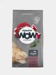 АльфаПет WOW 15кг с говядиной и сердцем сухой д/взр. собак крупн. пород (652116)