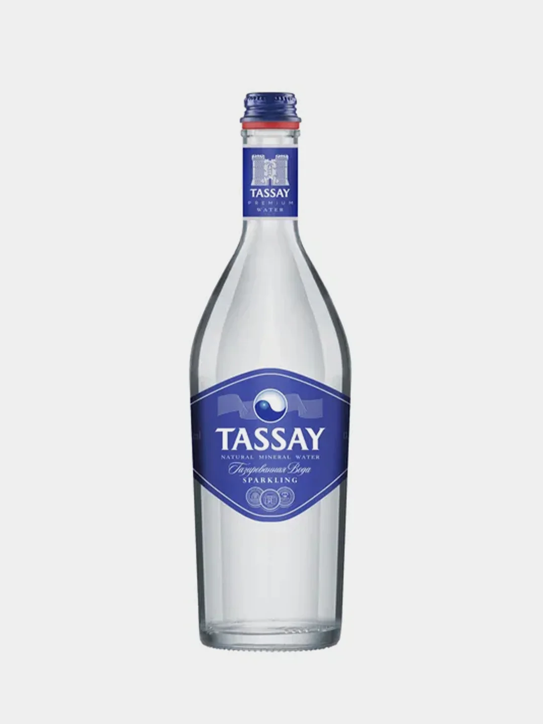 Вода Tassay, природная, газированная, в стекле, 0,75 л