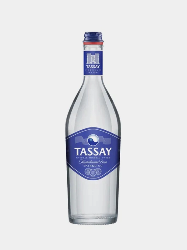 Вода Tassay, природная, газированная, в стекле, 0,75 л