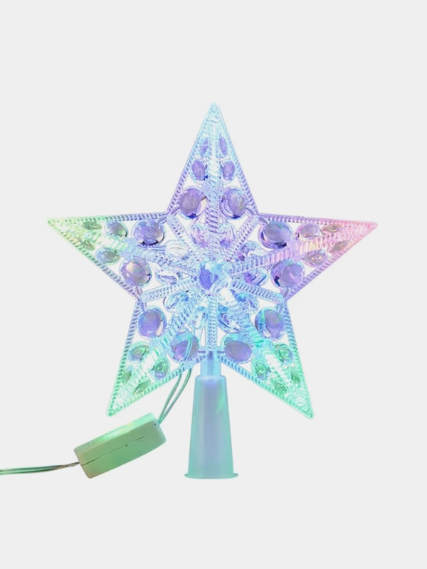 Фигура светодиодная Neon-Night Звезда на елку, RGB, 10 LED, 17 см, 230 В