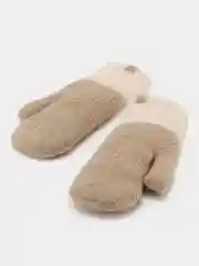 Карамельный варежки женские зимние теплые