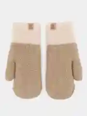 Карамельный варежки женские зимние теплые