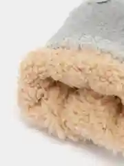 Серый варежки женские зимние теплые