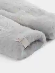 Серый варежки женские зимние теплые