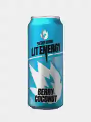 Энергетический напиток  LIT ENERGY BERRY COCONUT, пастерелизованный, 0,45 л