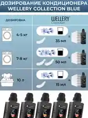 Парфюмированный кондиционер для белья Wellery "Аромат белой розы и кокосовой воды", 0,9 л