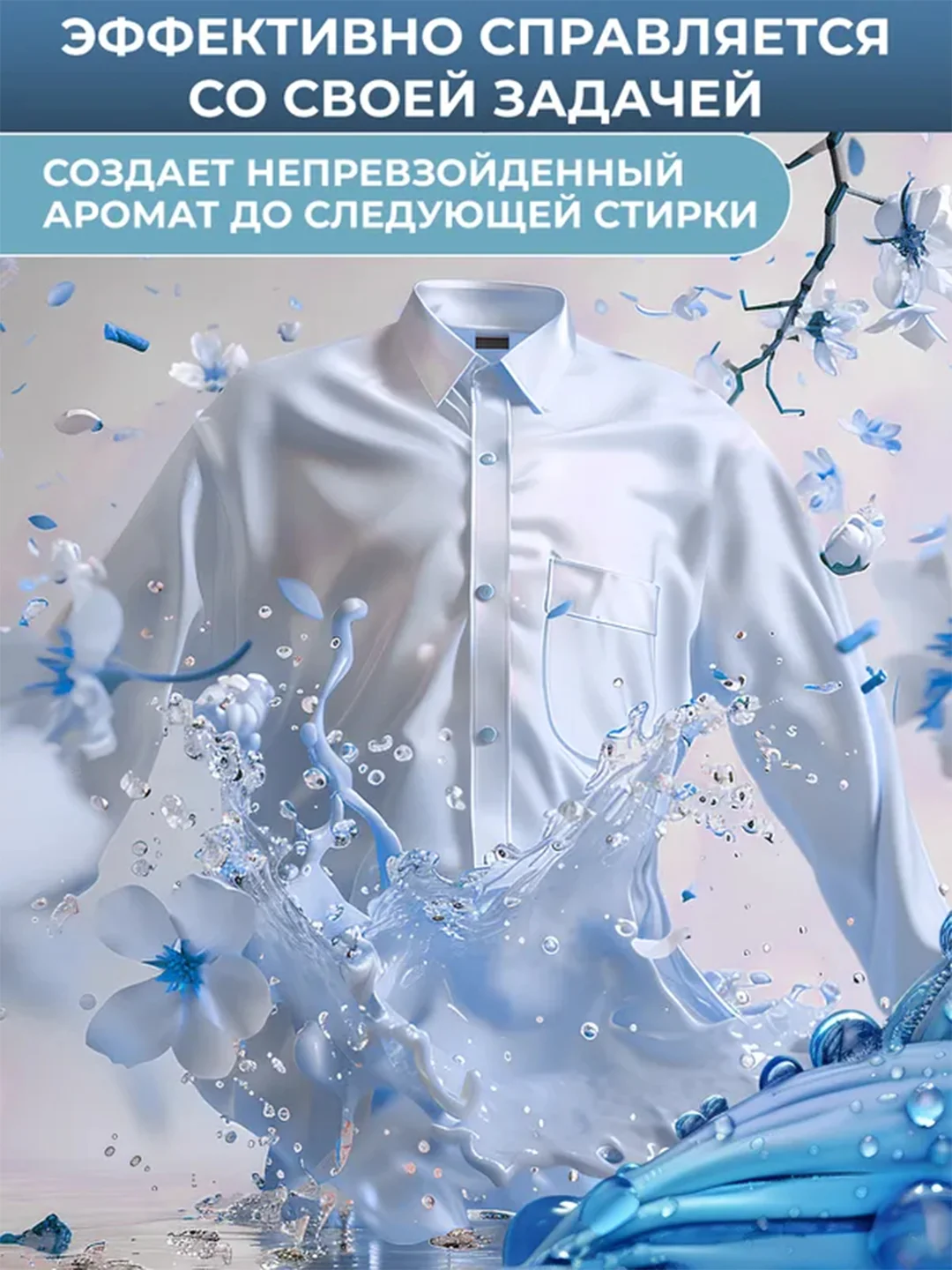 Парфюмированный кондиционер для белья Wellery "Аромат белой розы и кокосовой воды", 0,9 л