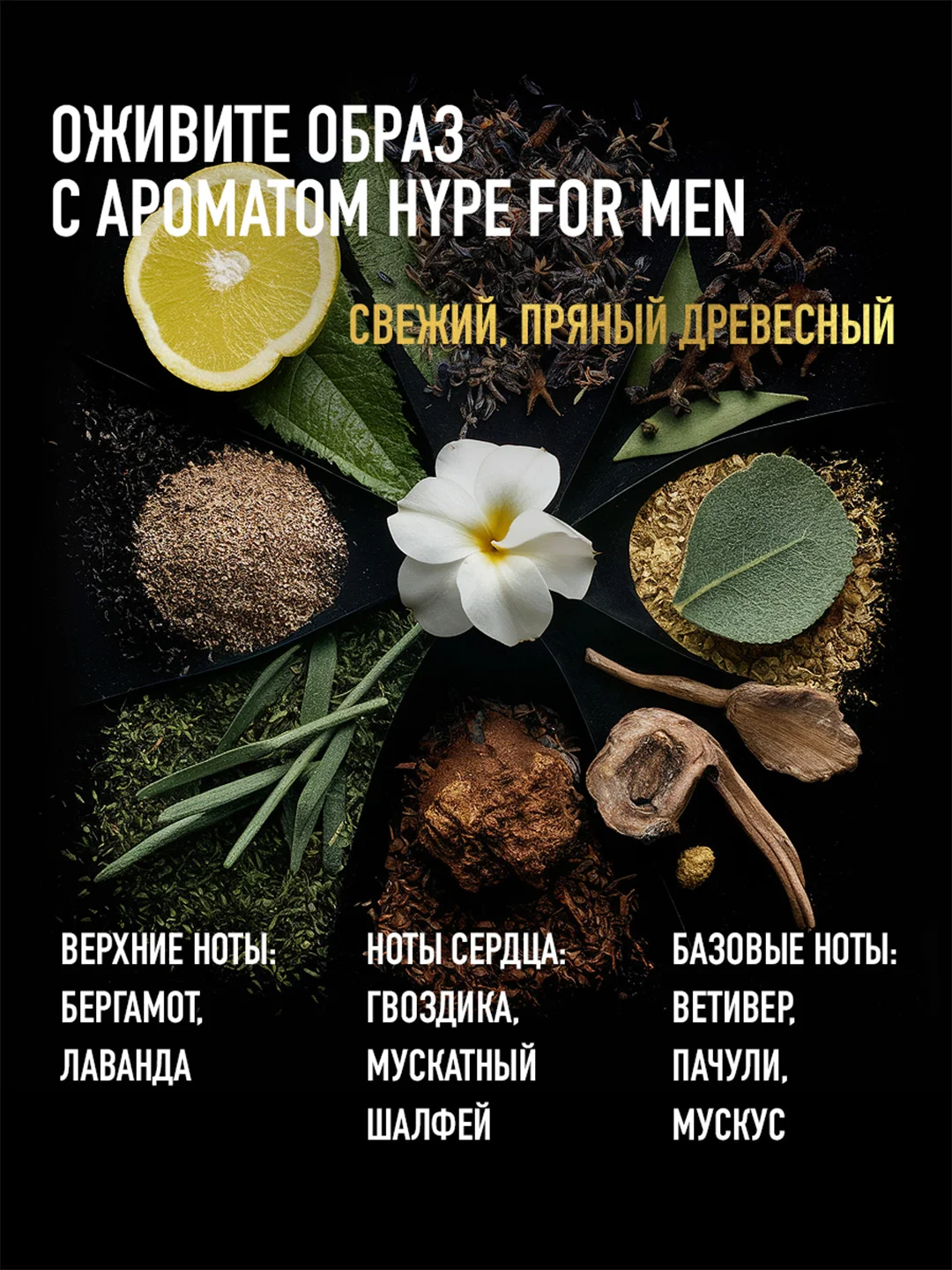 Парфюмерная вода мужская MARYAJ HYPE FOR MEN, 100 мл