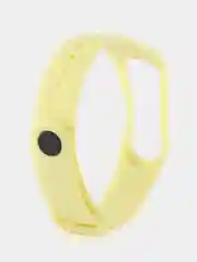 Светло-жёлтый силиконовый ремешок Xiaomi Mi Band 3/4 (Фитнес-браслет)