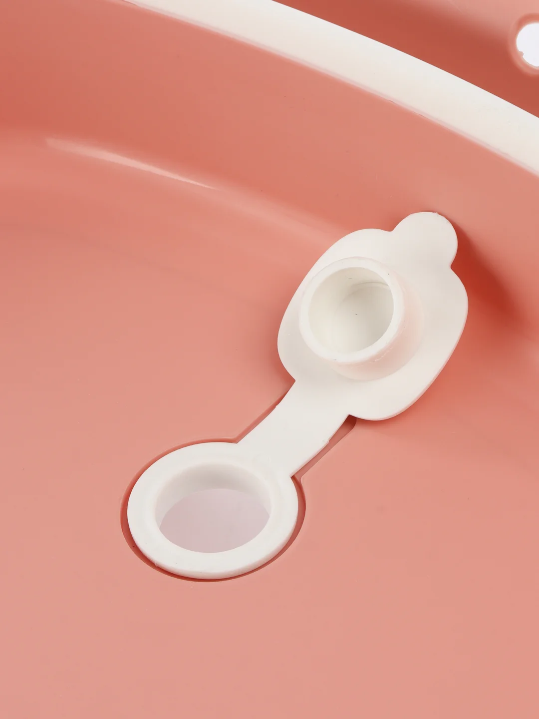 Розовый ванна складная детская со сливом MOWbaby Oasis