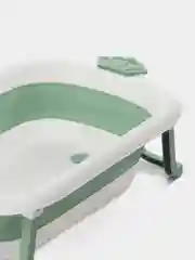 Зеленый ванна складная детская со сливом MOWbaby Oasis
