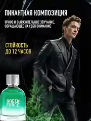 Парфюмерная вода мужская MARYAJ GREEN FORCE, 100 мл