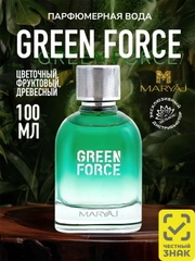 Парфюмерная вода мужская MARYAJ GREEN FORCE, 100 мл