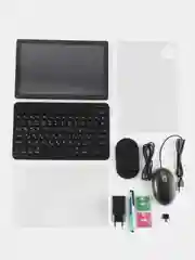Серый планшет A15 pro 10,1" с клавиатурой, набор "ноутбук" клавиатура, мышка, 4/64