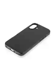 Черный чехол MagSafe для iPhone 16, Pro Max Plus кожаный BROSCORP из экокожи с защитой камер
