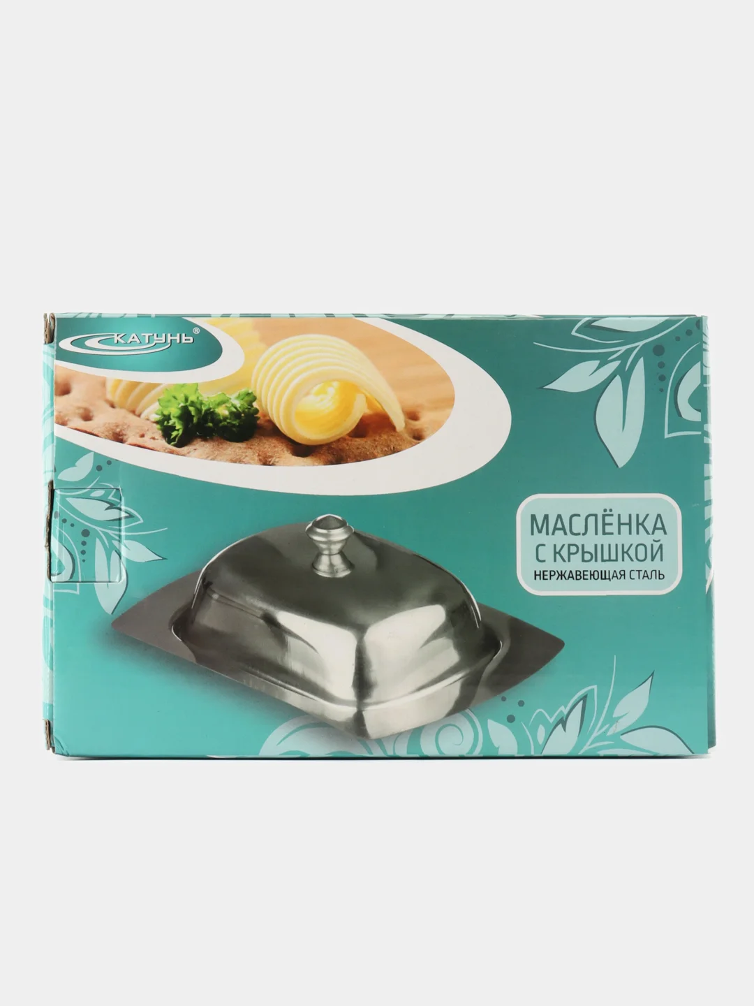 Масленка Катунь, 0089, 19*12.7*6.5 см, нержавеющая сталь