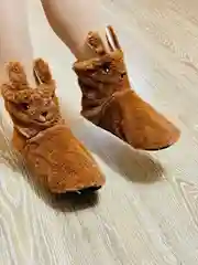 Коричневый сапожки-тапочки домашние, женские, угги домашние, для девочек
