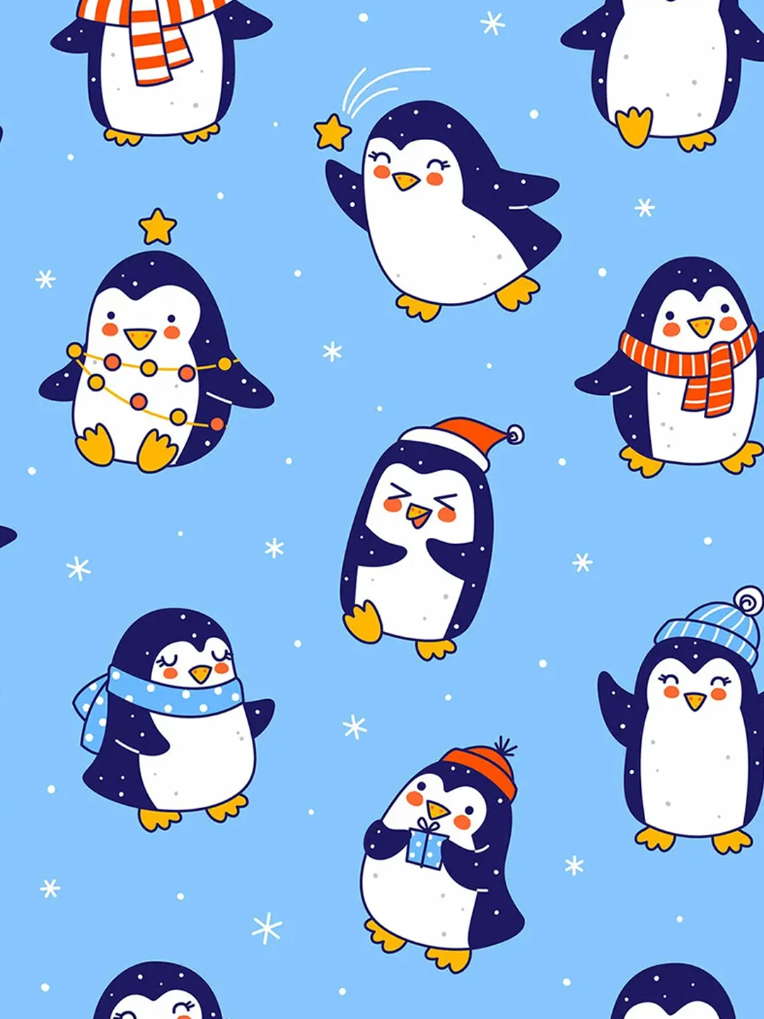 Бумага упаковочная новогодняя ЗОЛОТАЯ СКАЗКА Snow Fun, 70х100 см, 10 дизайнов