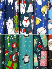 Бумага упаковочная новогодняя ЗОЛОТАЯ СКАЗКА Snow Fun, 70х100 см, 10 дизайнов