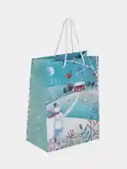 Пакет подарочный новогодний ЗОЛОТАЯ СКАЗКА Collection Medium, 18х10х23 см, 1 штука