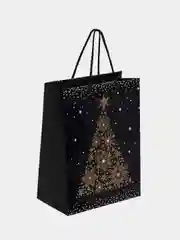 Пакет подарочный новогодний ЗОЛОТАЯ СКАЗКА Collection Medium, 18х10х23 см, 1 штука