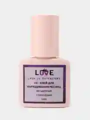 UV УФ Клей для наращивания ресниц LUVE 6мл Бесцветный 1 секундный / LED клей Прозрачный