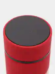 Красный термос с  датчиком температуры  термокружка 420  мл