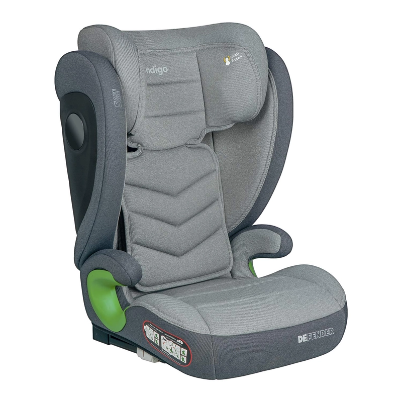 Детское автокресло бустер Indigo DEFENDER I-SIZE Isofix растущее, от 15 до 36 кг