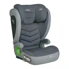 Тёмно-серый детское автокресло бустер Indigo DEFENDER I-SIZE Isofix растущее, от 15 до 36 кг