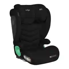 Черный детское автокресло бустер Indigo DEFENDER I-SIZE Isofix растущее, от 15 до 36 кг