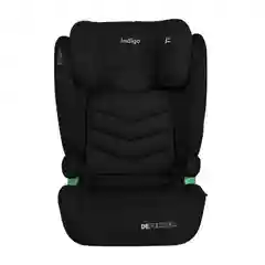 Черный детское автокресло бустер Indigo DEFENDER I-SIZE Isofix растущее, от 15 до 36 кг