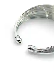Серебряный браслет женский, на руку, широкий, металлический