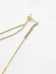 Золотой серьги женские, длинные, серьги со стразами, серьги 2 в 1
