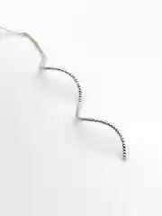 Серебряный серьги-продевки женские, длинные, серьги витые, спирали