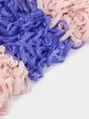 Кораллово-розовый мочалка массажная, для бани и душа, ручная вязка