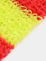 Красный мочалка массажная, для бани и душа, ручная вязка