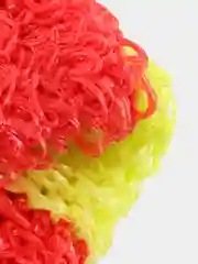 Красный мочалка массажная, для бани и душа, ручная вязка