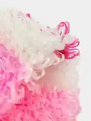 Розовый мочалка массажная, для бани и душа, ручная вязка