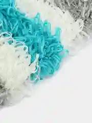 Серый мочалка массажная, для бани и душа, ручная вязка